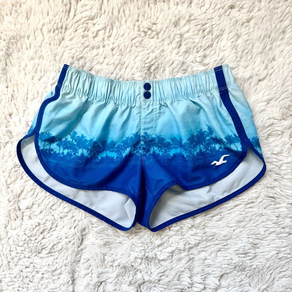 Vintage Hollister Micro Blue Swim Shorts Size S Surfer Girl Y2K/00s Retro